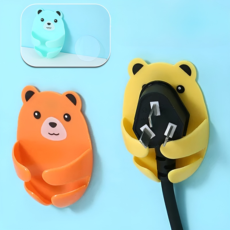 くま型コンセントフック