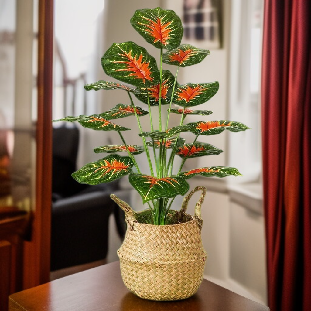 인공 녹색 식물 화분 식물 야자수 바닥 식물