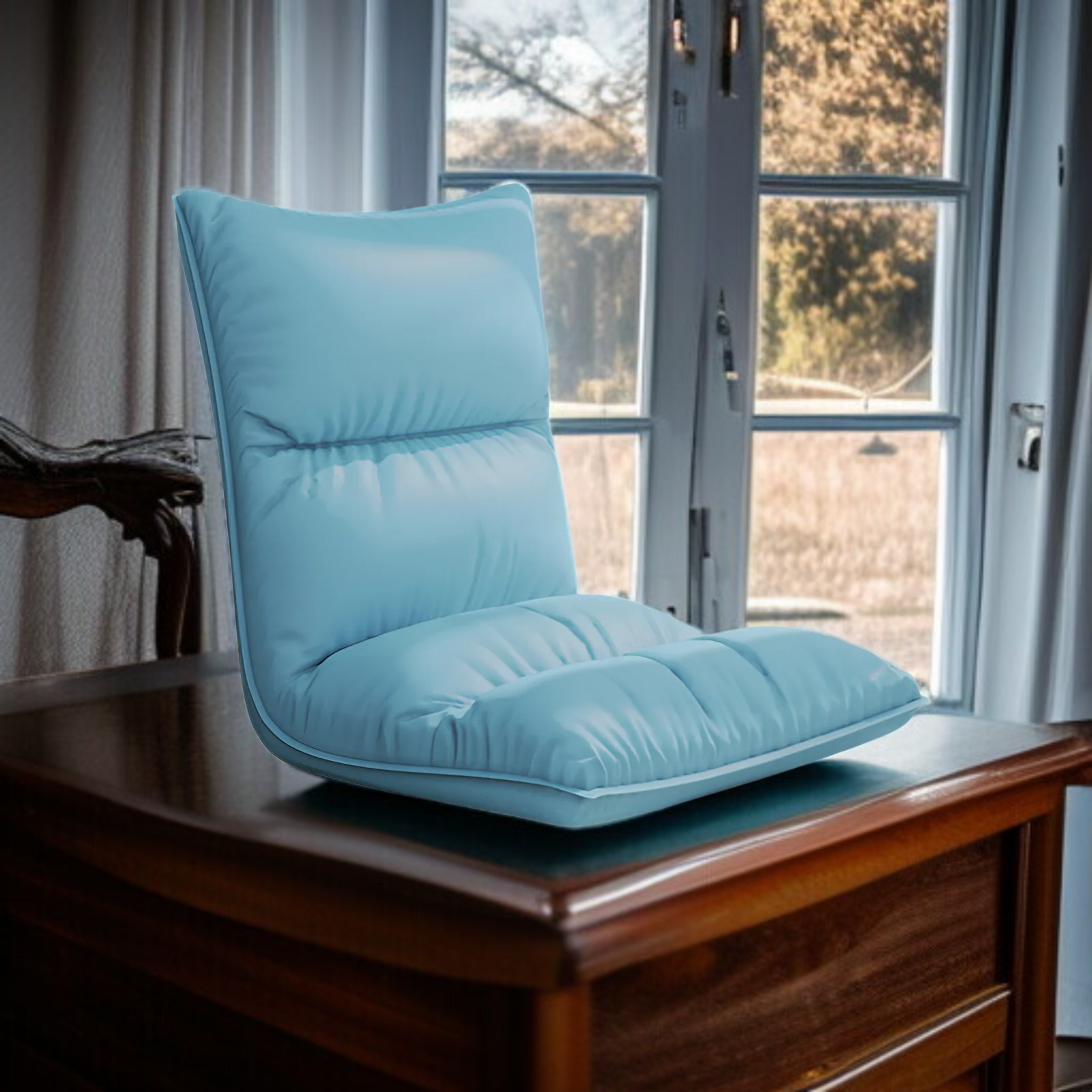 Waterproof and stain-resistant PU leather seat, sofa with six-position angle adjustment, multiple co
