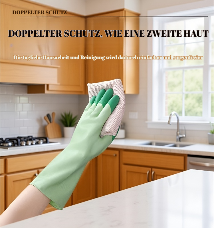 Wasserfeste Handschuhe für effektives Geschirrspülen