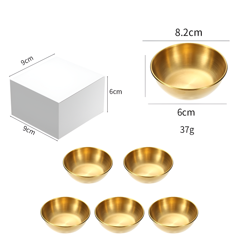 ステンレスソース皿 調味料皿 ディッピング皿