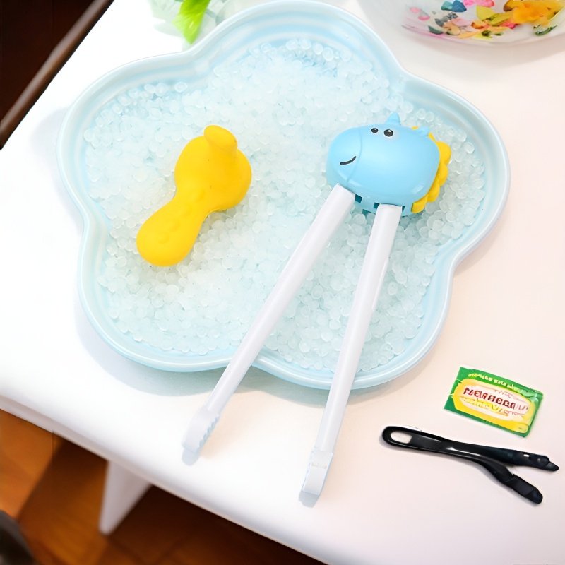 母親、赤ちゃん、子供用食器セット、フードスプーン、漫画恐竜トレーニング、学習虎口箸、フォークとスプーン、便利なセット