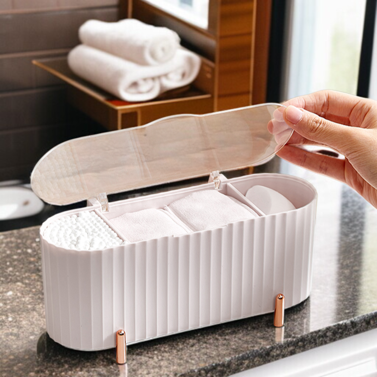 탁상 수납함 화장품 수납 정리 립스틱 면봉 수납함 클렌징 면 파우더 수납함 방진 이쑤시개 수납함