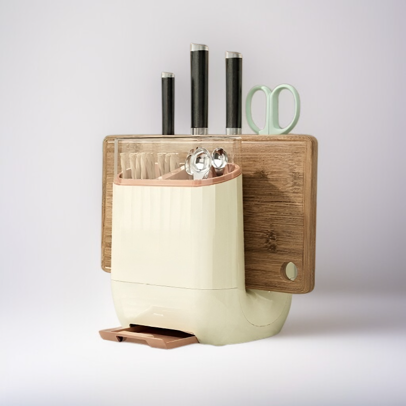 廚房檯面菜板筷子刀具一體收納架