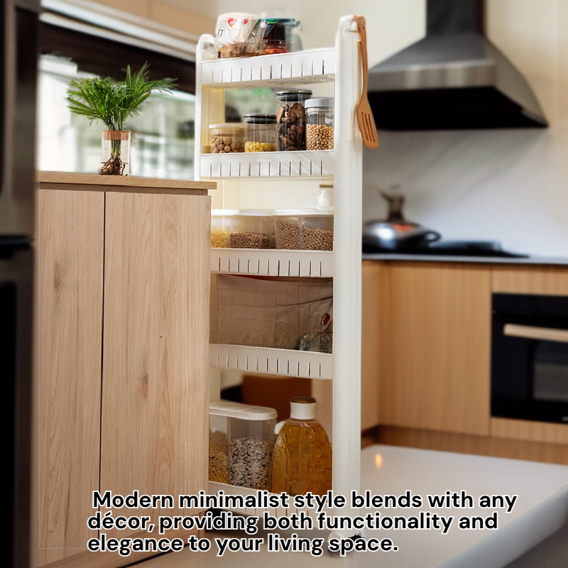 10cm Narrow Mobile Storage Cabinet Slim Drawer Organizer for Small Spaces