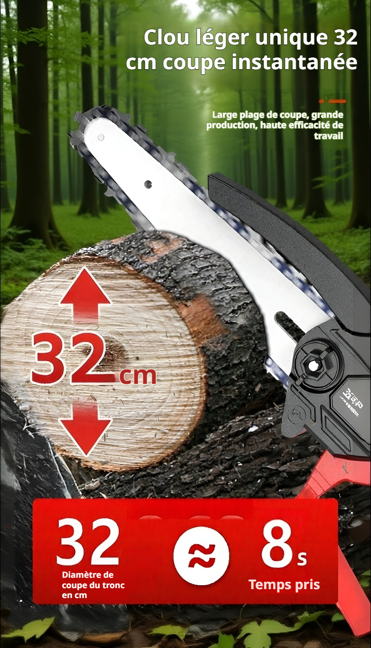 Outil de coupe du bois rechargeable