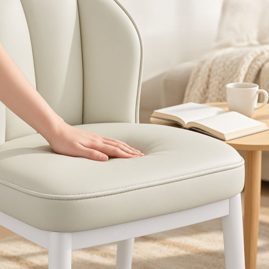 Modern Minimalist Cream-Style Dining Chair