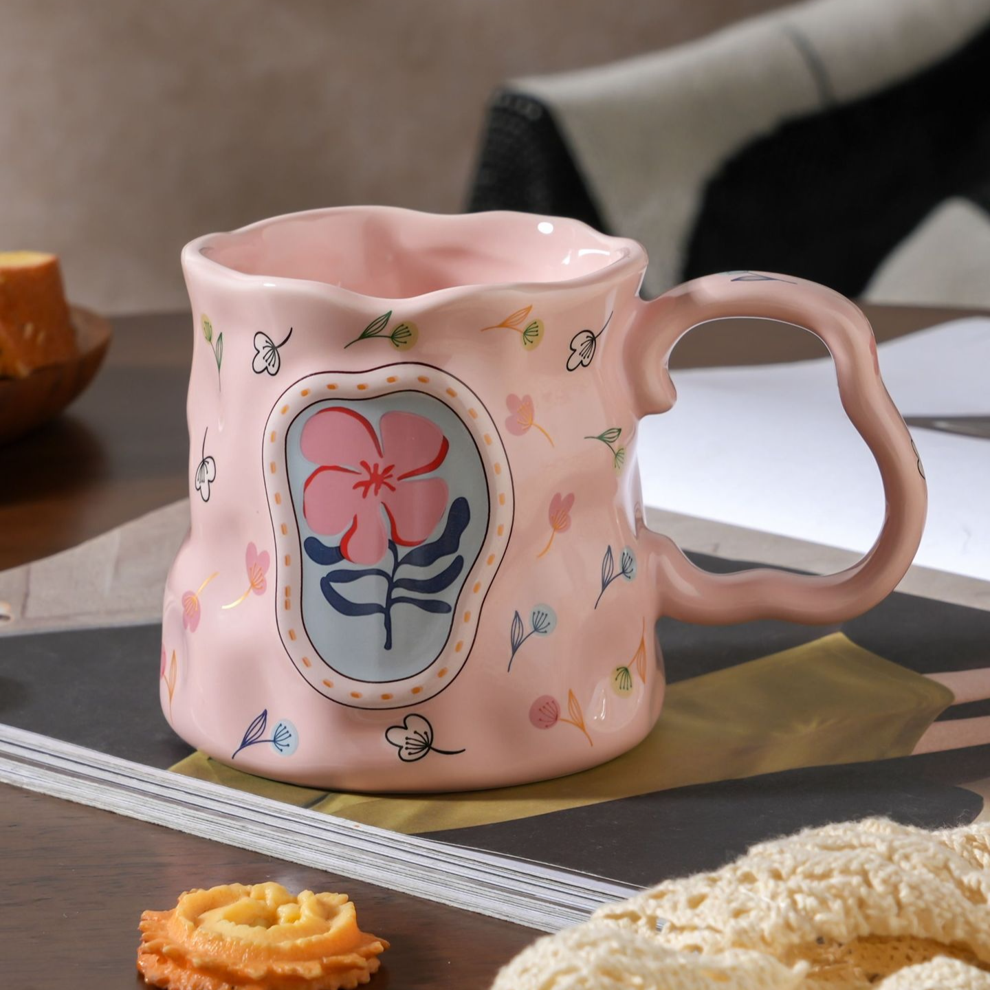 夢幻花叢手捏陶瓷馬克杯