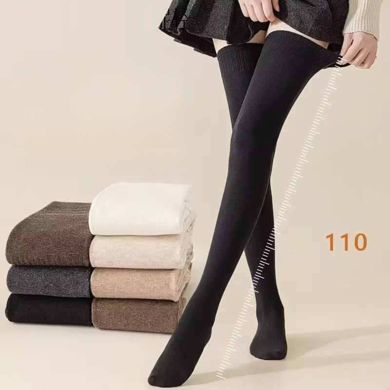 Medias sobre la rodilla de compresión ligera, talla grande, efecto adelgazante