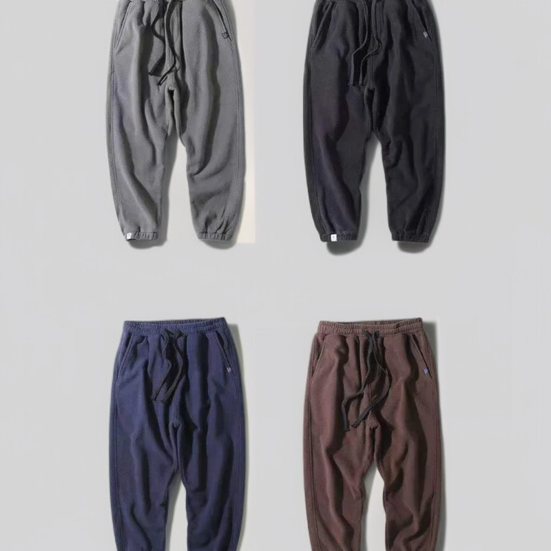 남자 플리스 밴딩 트레이닝 츄리닝 바지 빅사이즈