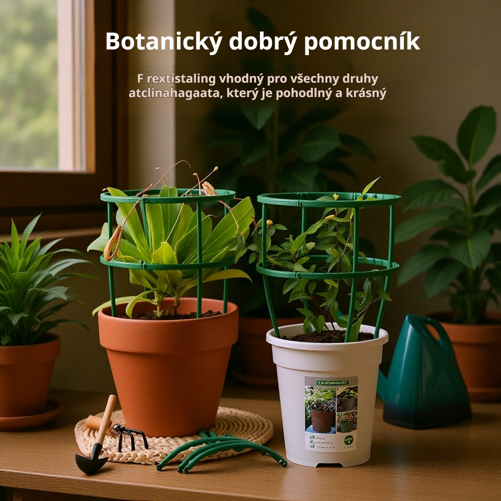 Speciální opěrné tyče pro květiny a rostliny