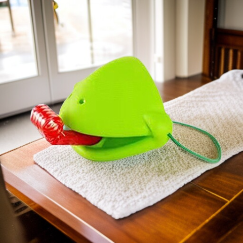 변색 경쟁 개구리 혀 내밀기 테이블 게임