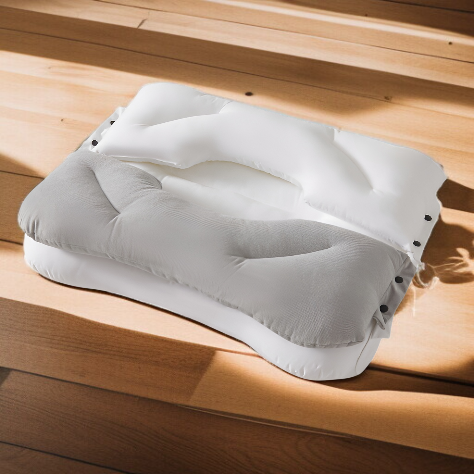二層式、3in1取り外し可能な枕芯、大人用ネックサポート、家庭用、ダウン/フェザー枕芯