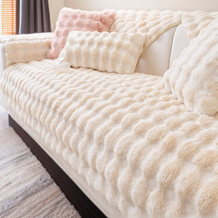 冬の革ソファカバーカバー厚い豪華なソファクッション滑り止めクッションカバークロスソファクッション厚い豪華な革ソファカバーカバーカバー