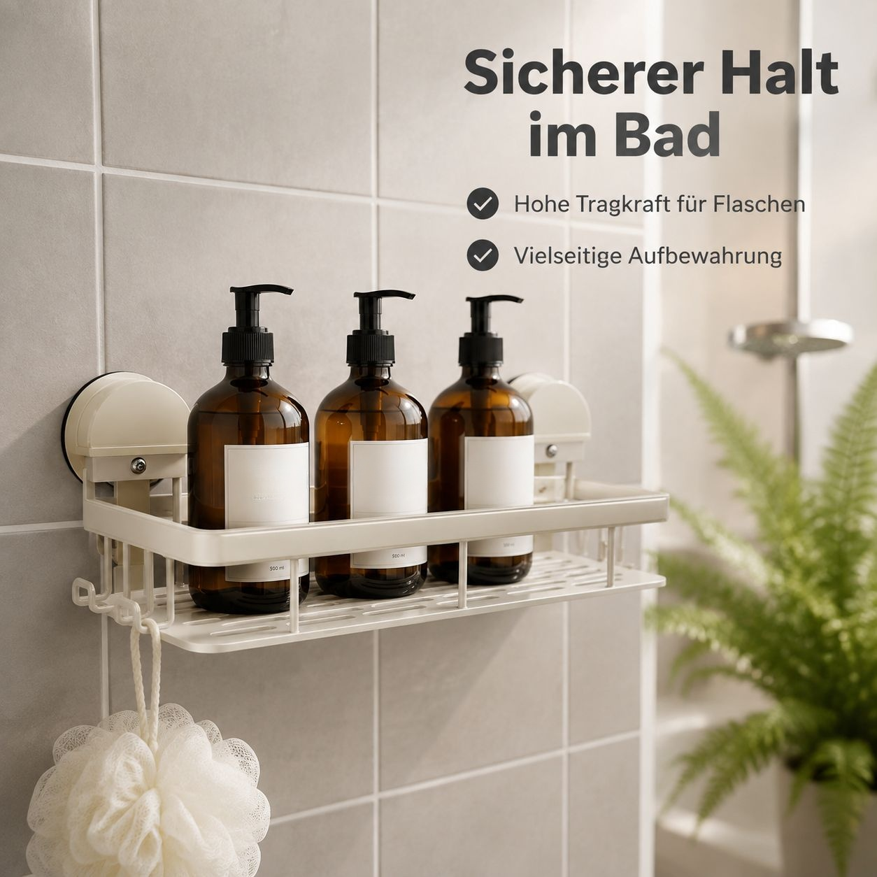 Multifunktionaler Spülbecken-Organizer mit Saugnapf