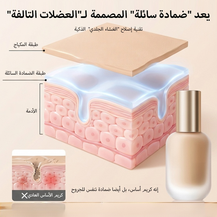  كريم أساس بقدرة تغطية فائقة وثبات طويل الأمد