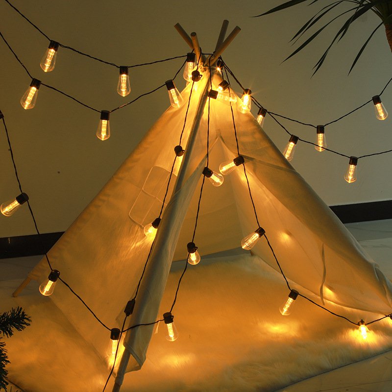 โคมไฟโซลาร์เซลล์ตกแต่งสวนลานบ้านกลางแจ้งและแคมป์ปิ้ง