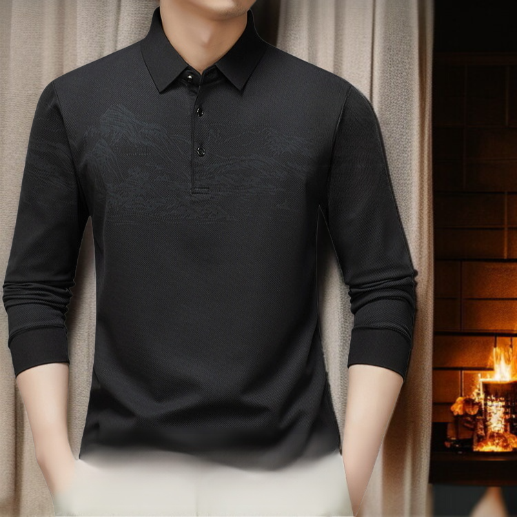남자 캐주얼 긴팔 셔츠 비즈니스 캐주얼 터틀넥 긴팔 셔츠 남자 긴팔 티셔츠 남자 비즈니스 긴팔 셔츠
