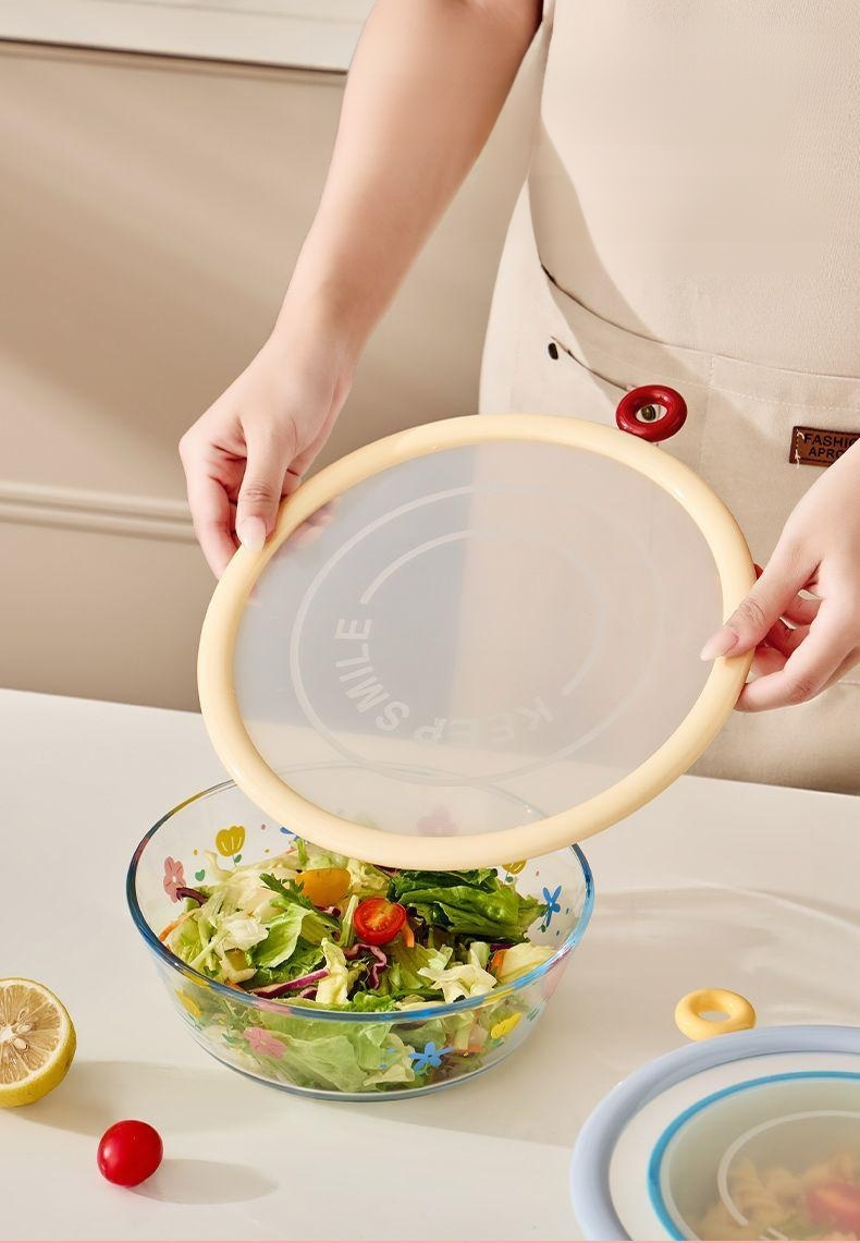 안전하고 위생적인 실리콘 신선도 유지 뚜껑