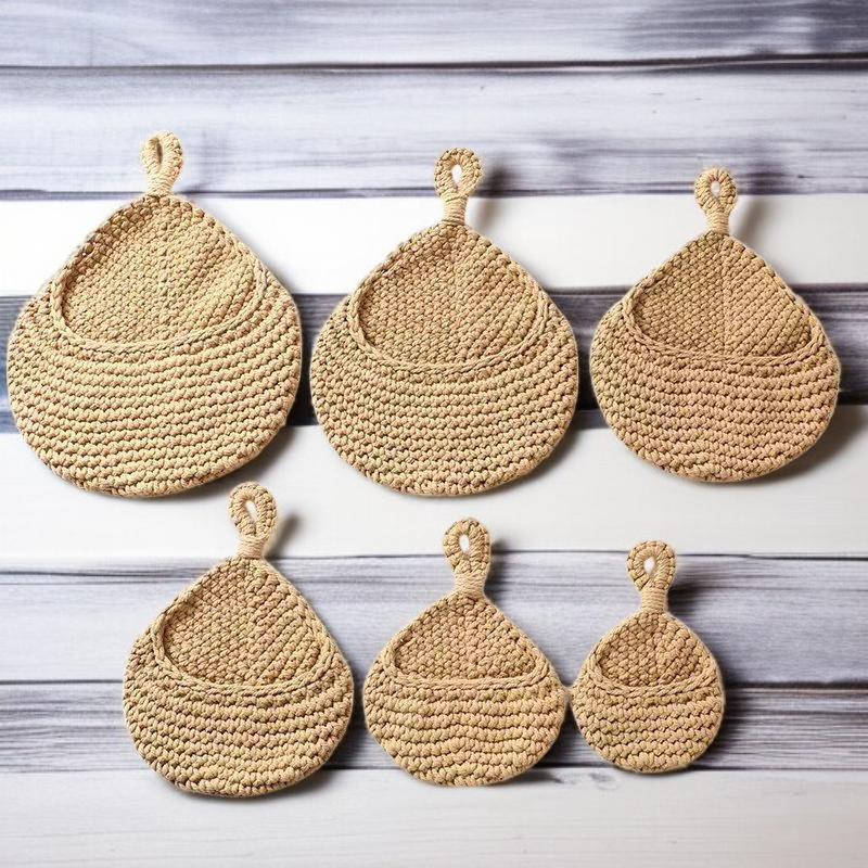 人気の収納バスケット手作りかぎ針編み