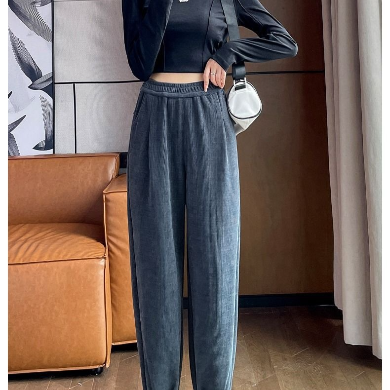 ハーレンパンツ レディース カブルース 薄手 ドローストリング カジュアルパンツ