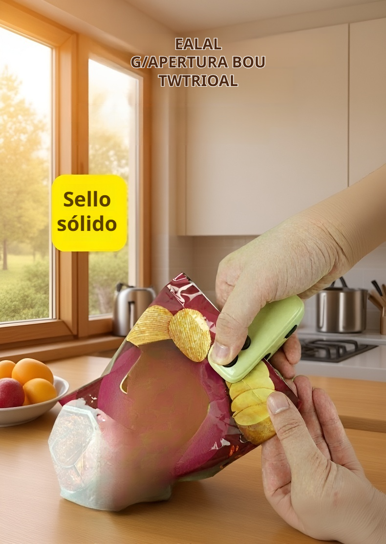 Detalle del sellador magnético adherido al refrigerador