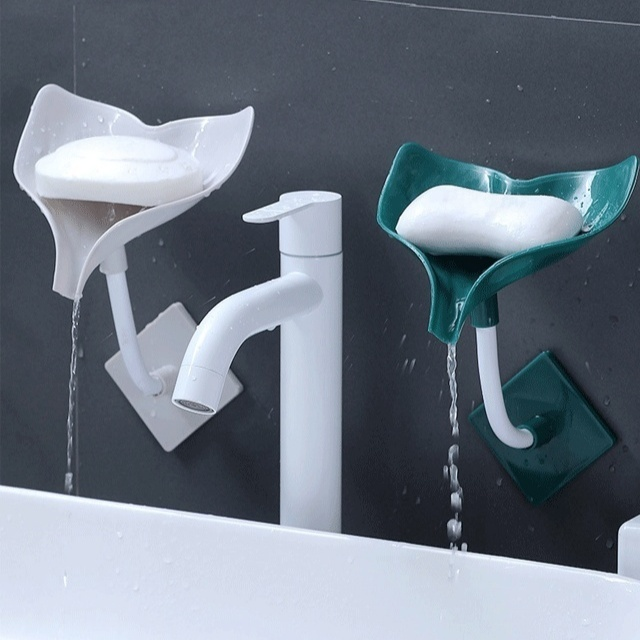 新型鯨魚尾巴壁掛式瀝水皂盒