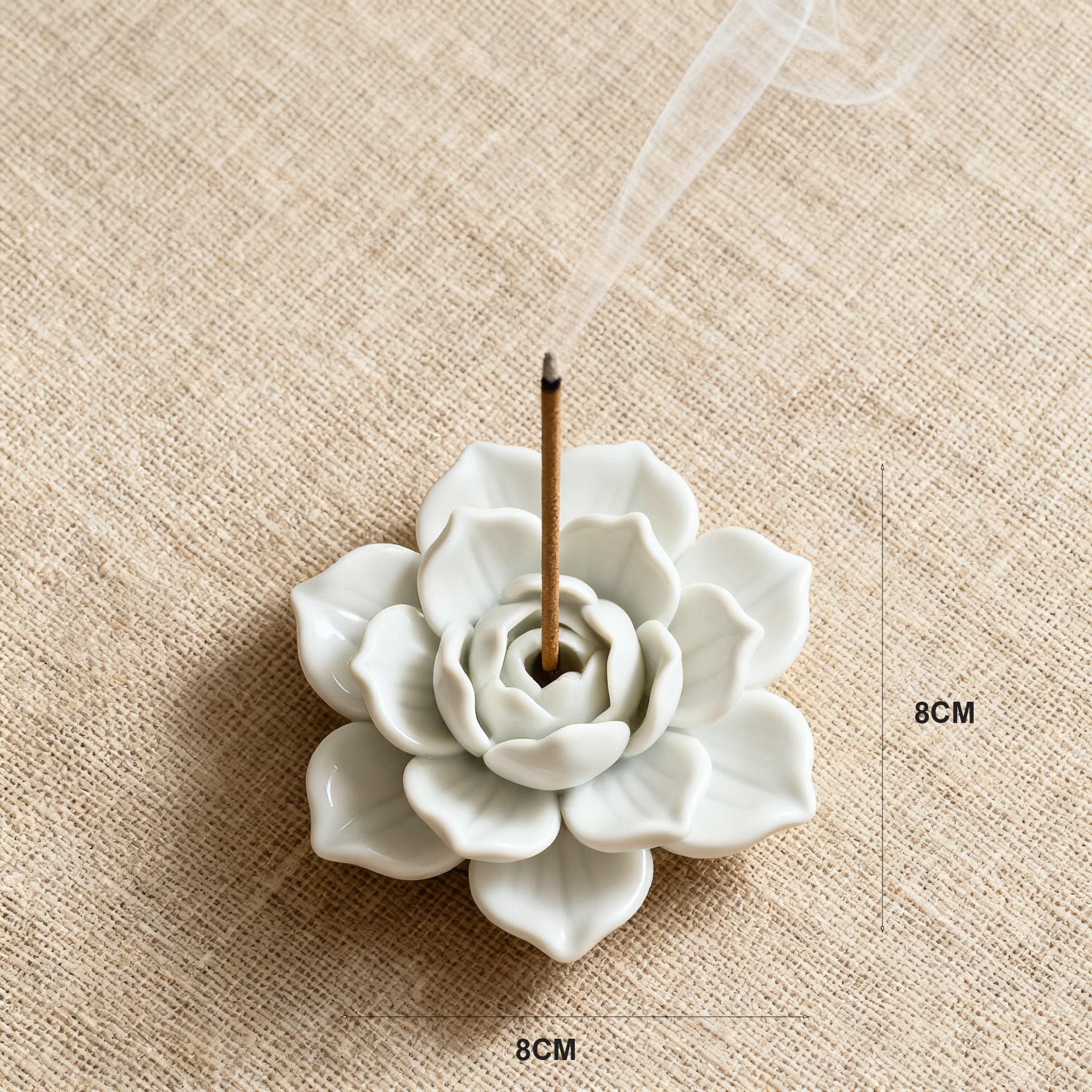 Lotus-Räucherstäbchenhalter aus Keramik – asiatisches Design