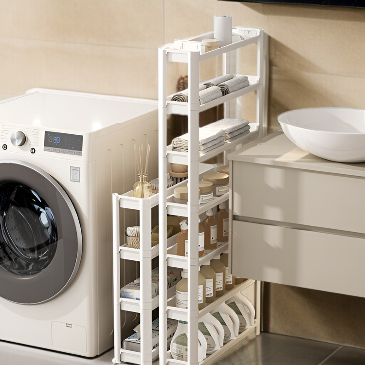 Estante móvil multifuncional para baño