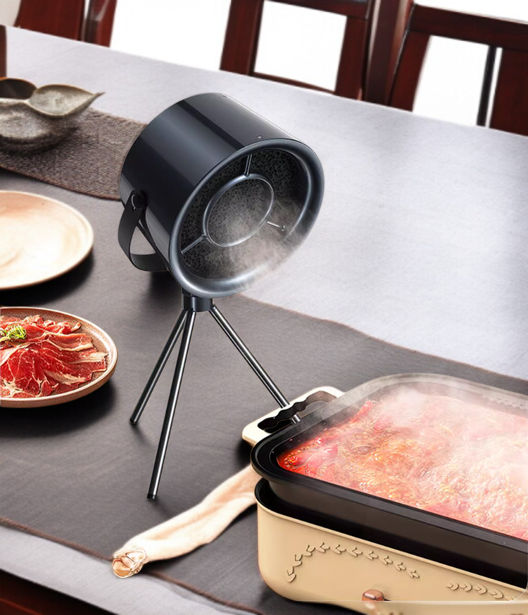 省スペース設計の卓上レンジフード