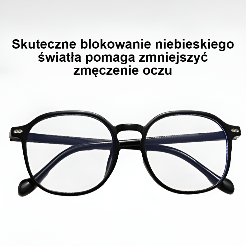 Stylowe okulary z ochroną przed niebieskim światłem