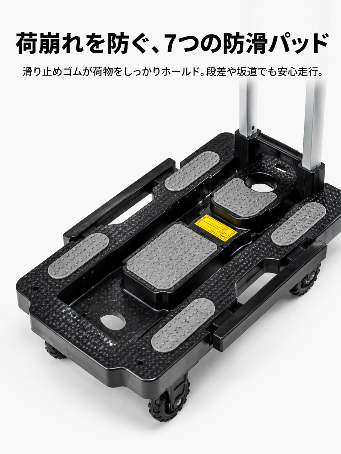 アルミニウム合金プルロッドドライバープルトロリー、折りたたみ平台トラック、ショッピングトロリー、プルトロリー、荷物トロリー