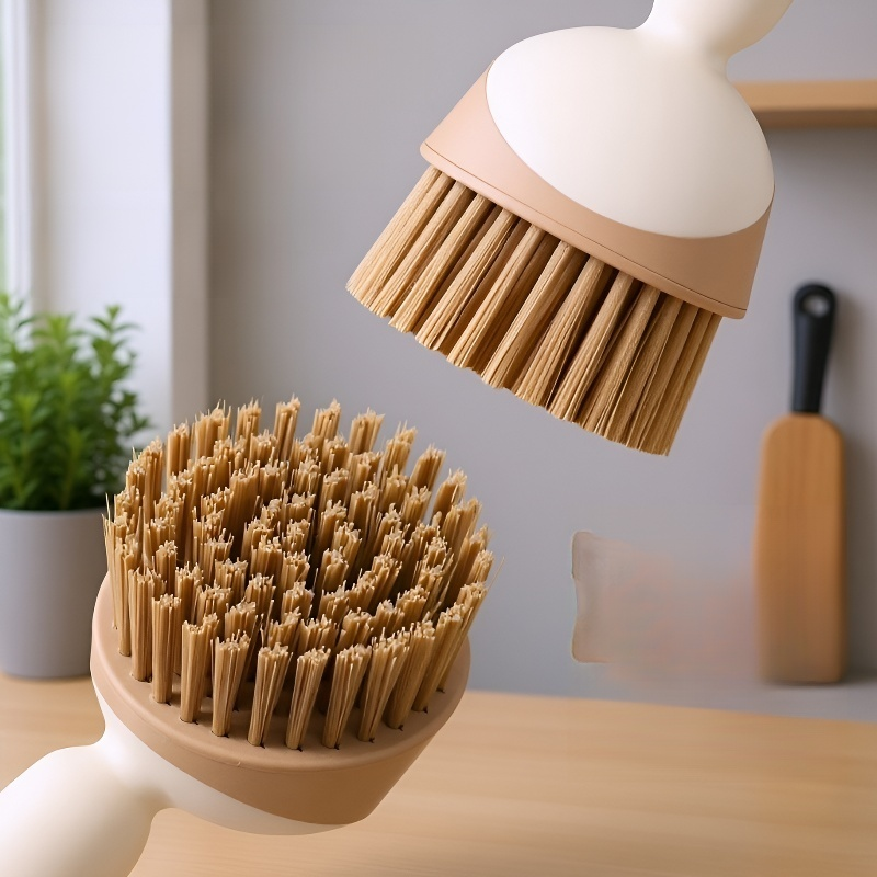 긴 손잡이 냄비 솔