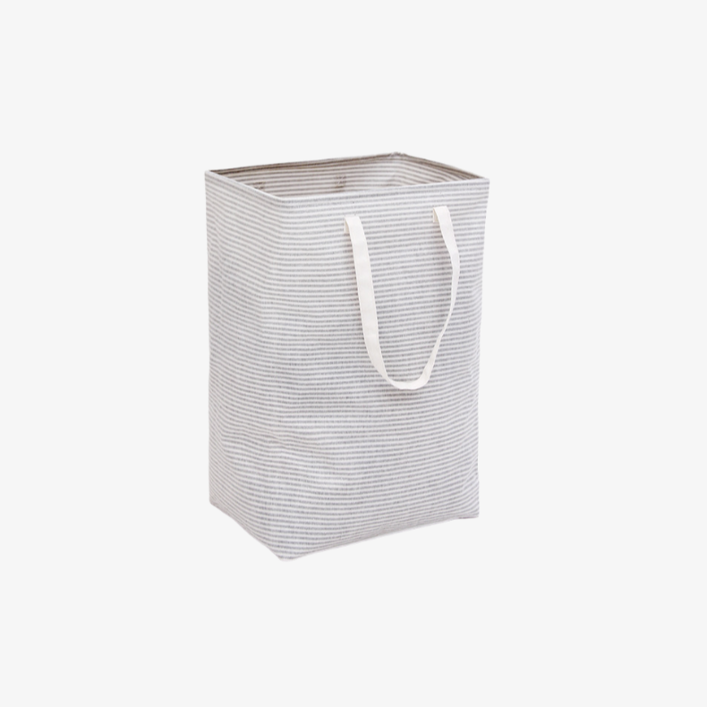스트라이프 라지 세탁 바구니 접이식 수납 가방 옷 수납 바구니 더러운 옷 바구니 패브릭 세탁 바구니