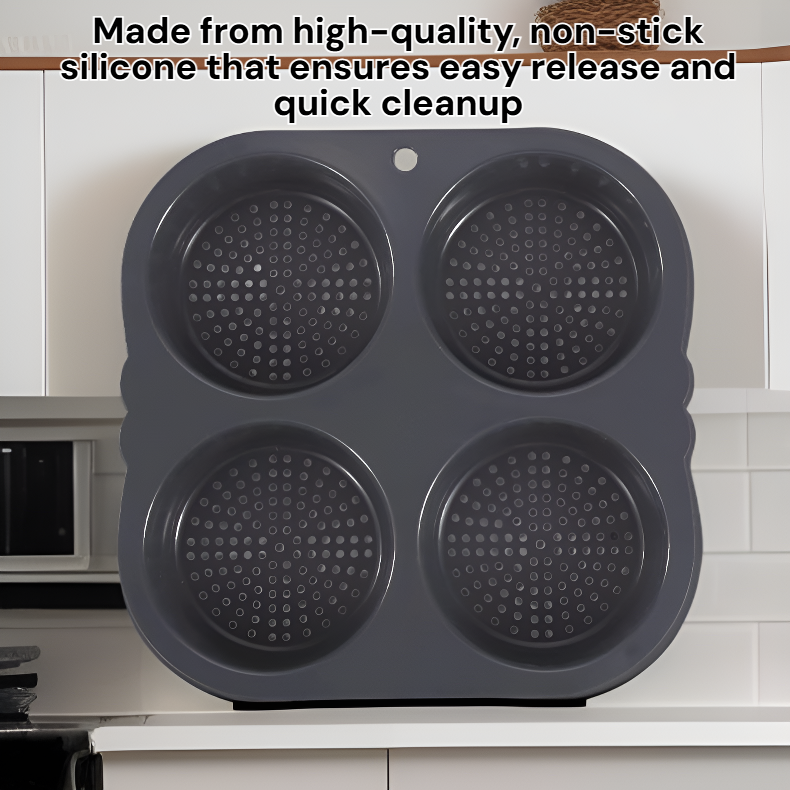 Home Round Non-Stick Silicone Hamburger Mold High Temperature Resistant Baking Mold