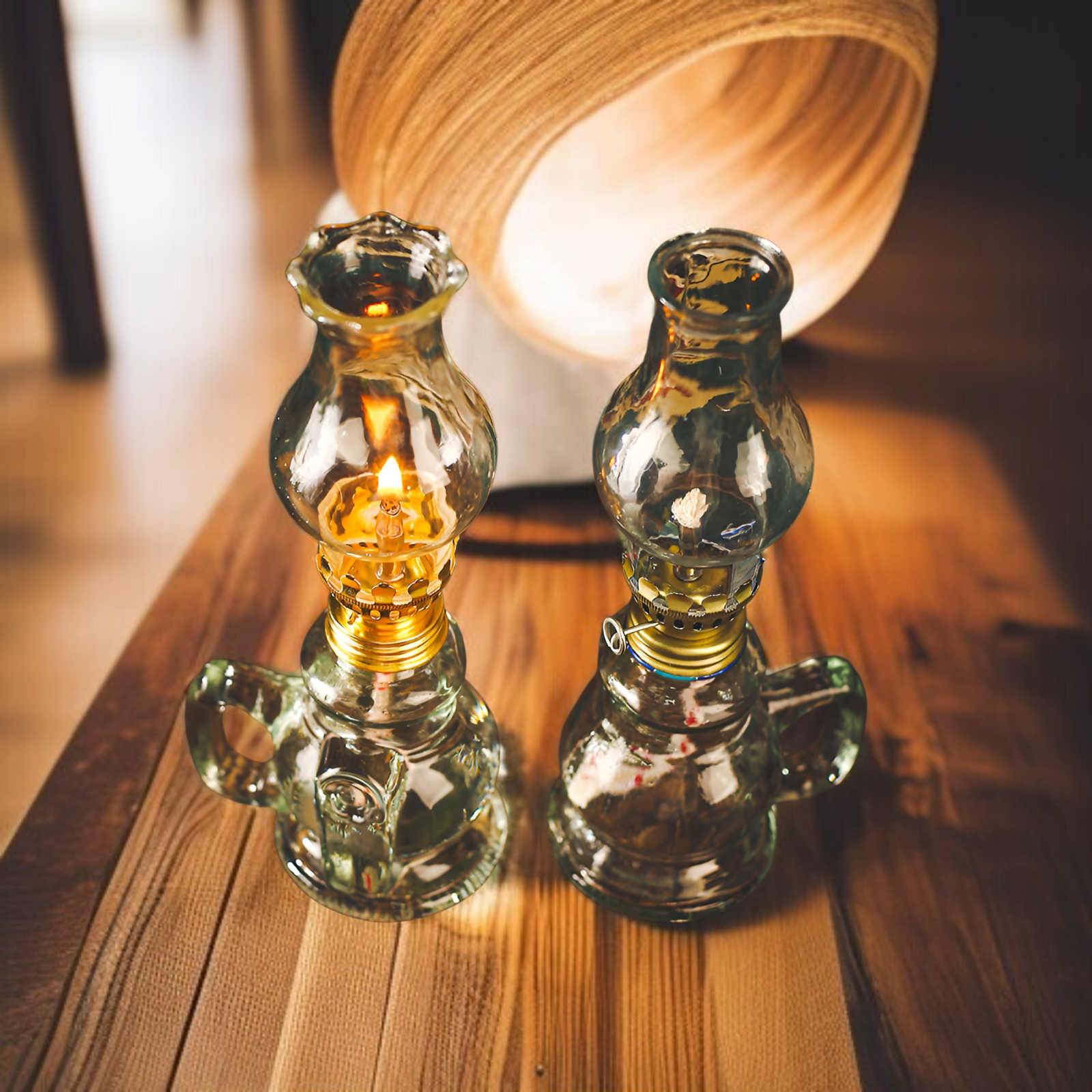 복고 구식 석유등 촛대