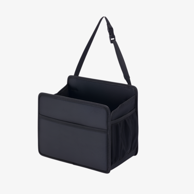 Caja de almacenamiento plegable y basurero para coche