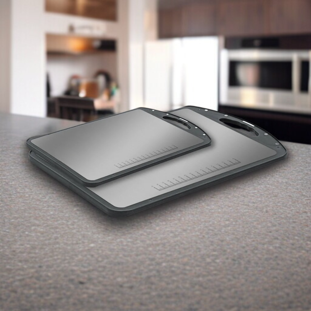 ステンレス製両面まな板