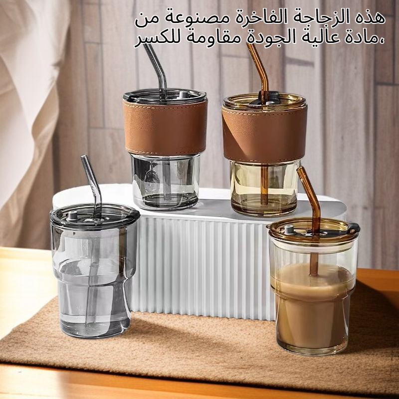 كوب ماء زجاجي فاخر