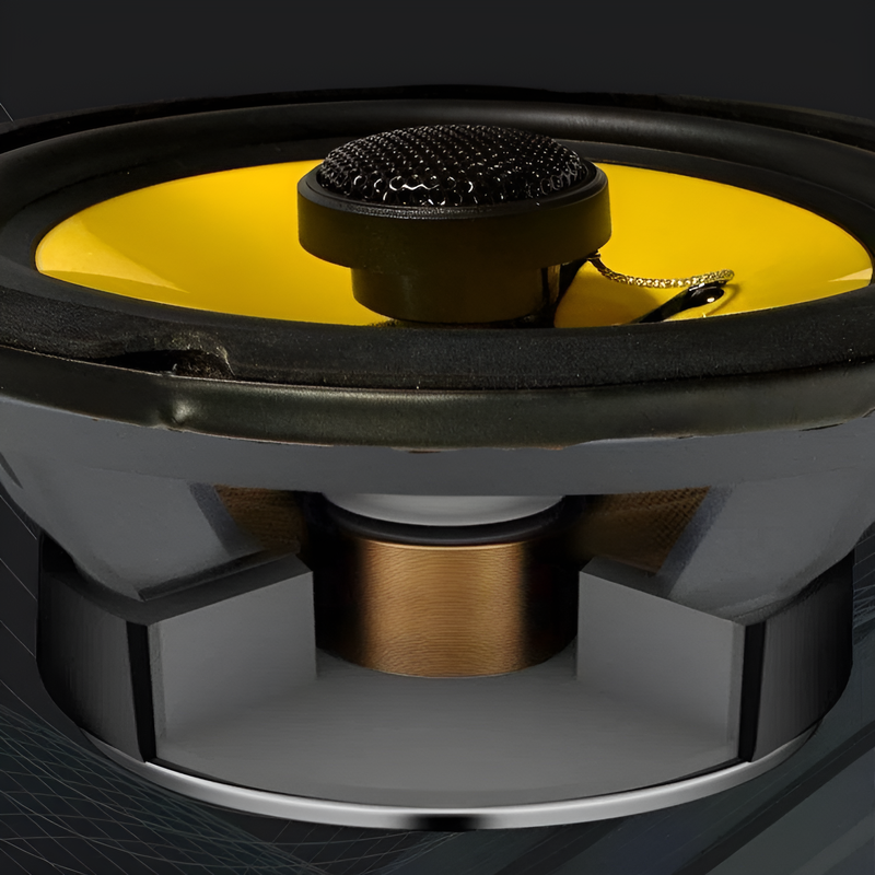 カーサブウーファー同軸セット、ロスレスの重低音