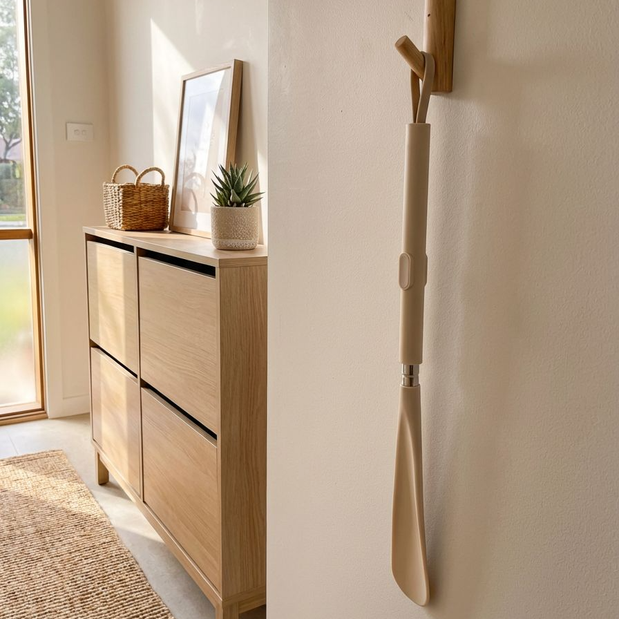 ที่ช่วยสวมรองเท้าแบบยืดได้ วัสดุแข็งแรง ทนทาน