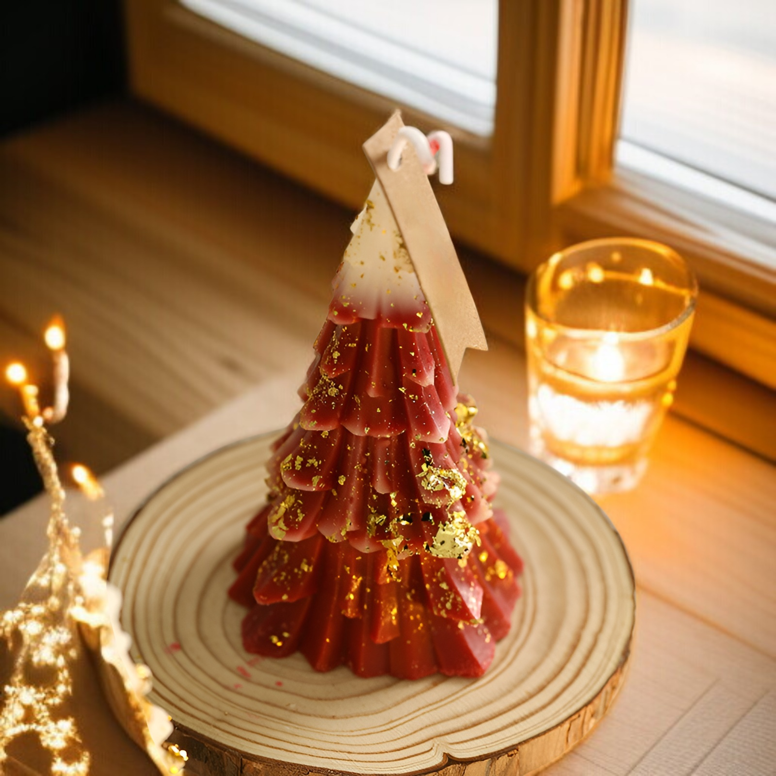 เทียนหอมต้นคริสต์มาสดีไซน์สวย