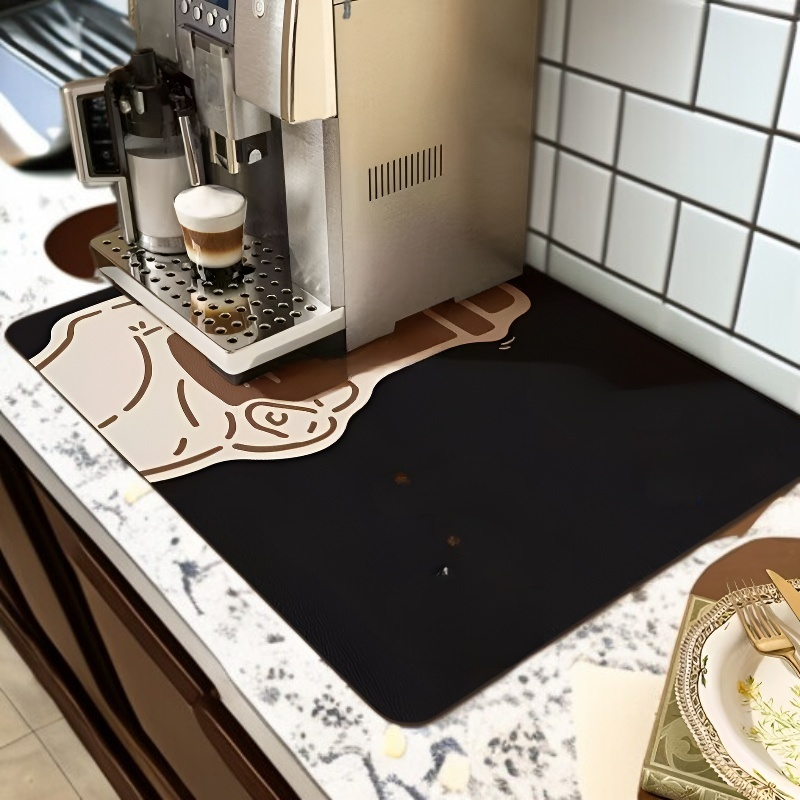 コーヒーマシン用水切りマット 吸水・滑り止めカップコースター