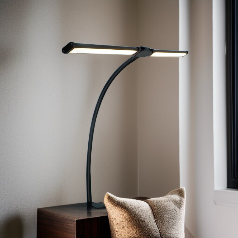 듀얼 헤드 터치 디머 데스크 램프