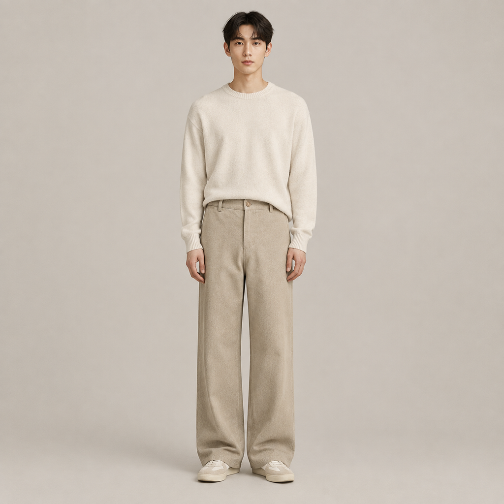 신상 남성 여유로운 루즈핏 와이드 팬츠 봄 가을 겨울