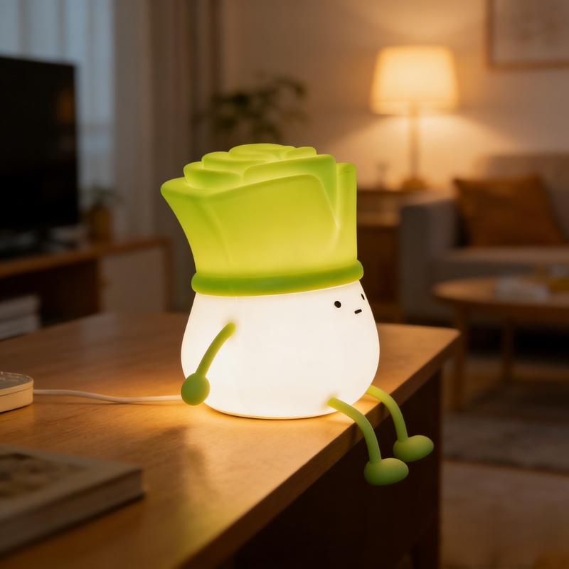 โคมไฟหัวเตียงรูปหัวหอมสร้างสรรค์ โคมไฟตกแต่งห้องนอนแบบชาร์จได้ ของขวัญตกแต่งบ้าน