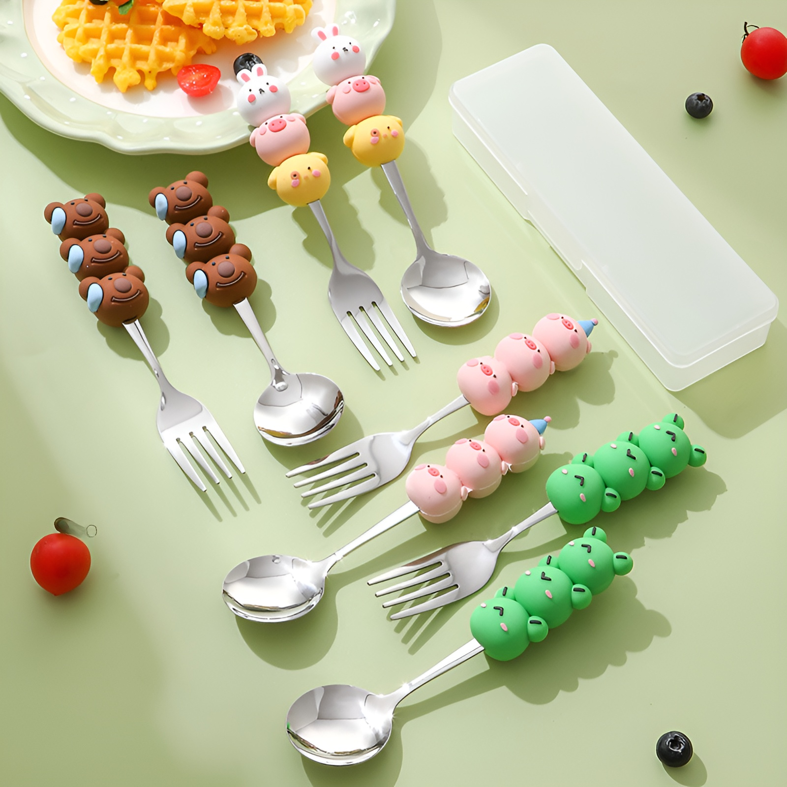 丈夫で安全な304ステンレス製スプーン