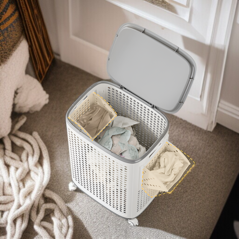新しいスタイルの汚れた服バスケット家庭用超大容量秋と冬汚れた服バスケット浴室の衣類収納バスケット浴室の洗濯バスケット