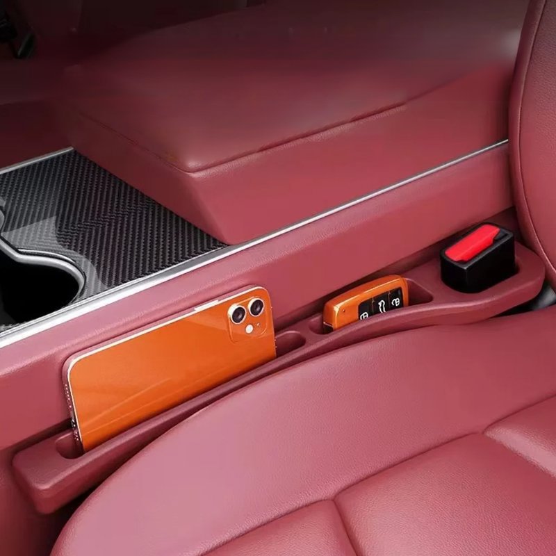 Car seat gap storage box