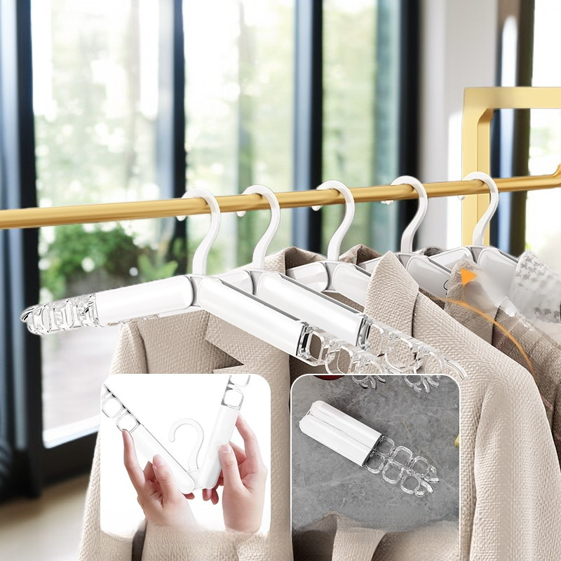 휴대용 접이식 옷걸이 접이식 옷걸이 수납함 옷 속옷 양말 건조대 외출 여행 빨래집게 매직 옷걸이 접이식 수납 옷걸이 출장 휴대용 건조대